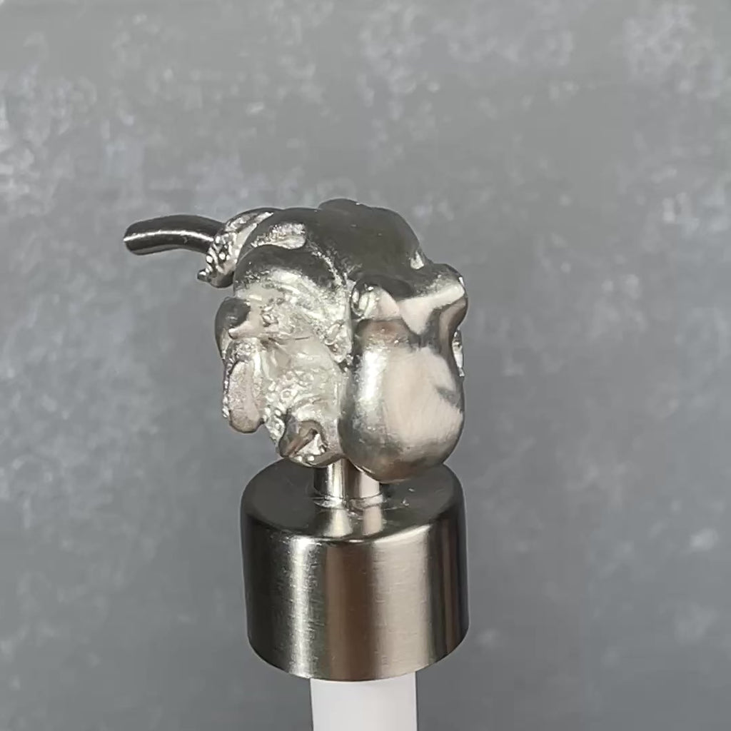 pewter sculptural octopus soap or lotion pump