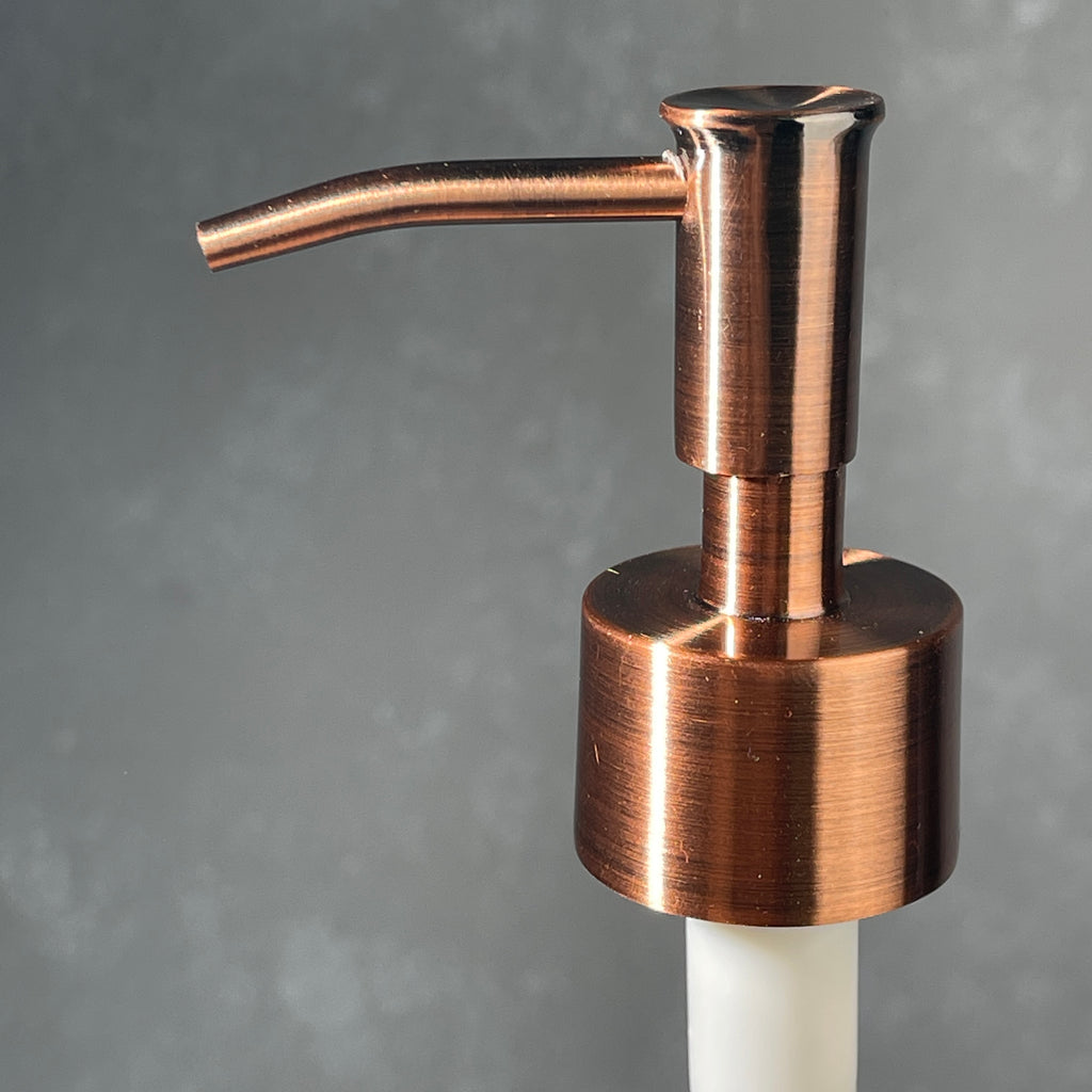 Lotion soap pump head Classic Skinny Head - Bright Copper Finish