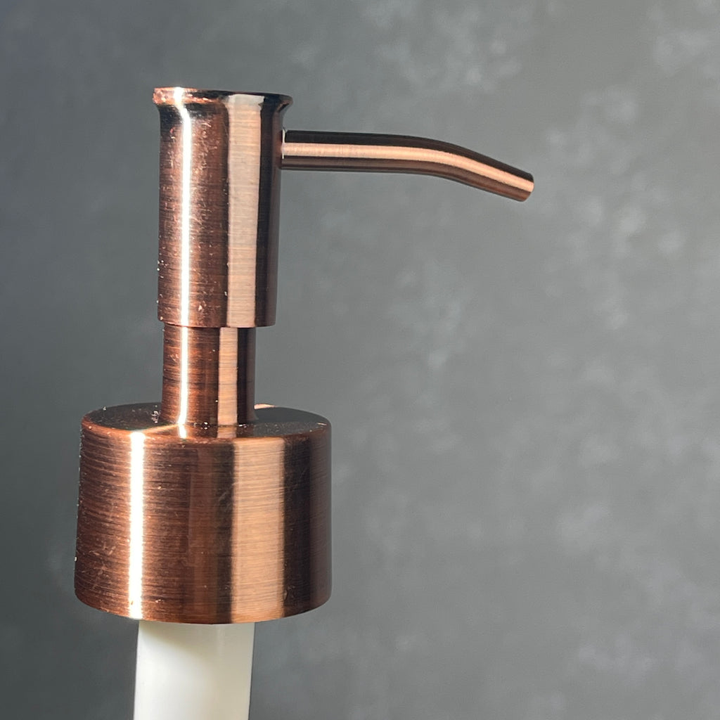 Lotion soap pump head Classic Skinny Head - Bright Copper Finish