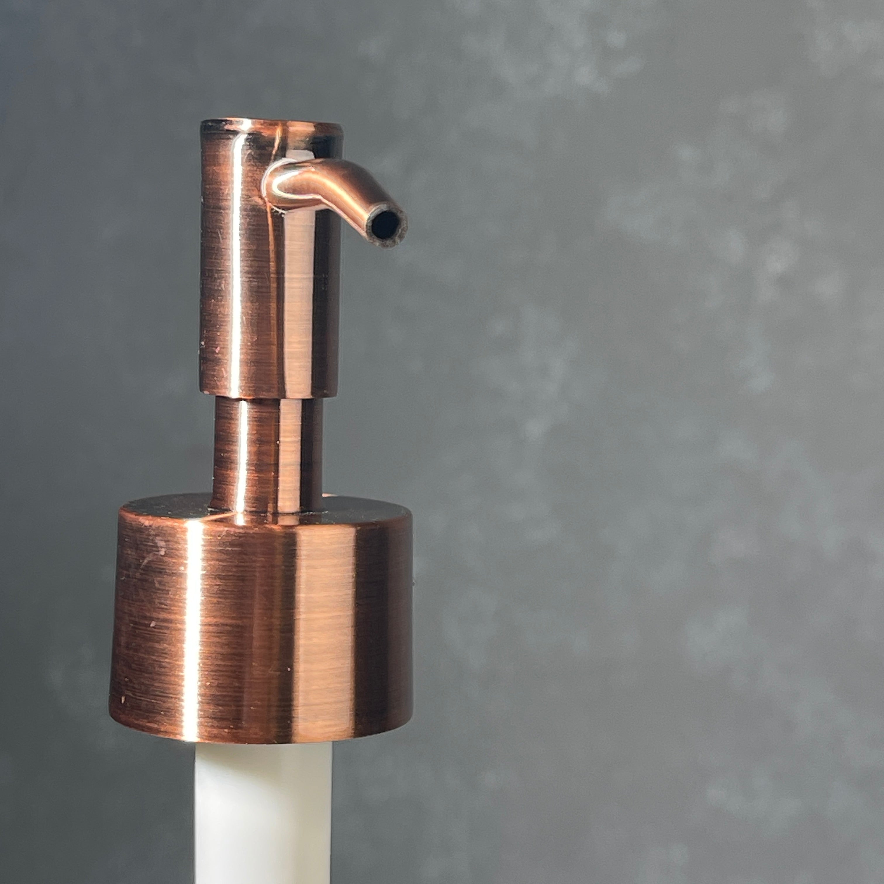 Lotion soap pump head Classic Skinny Head - Bright Copper Finish