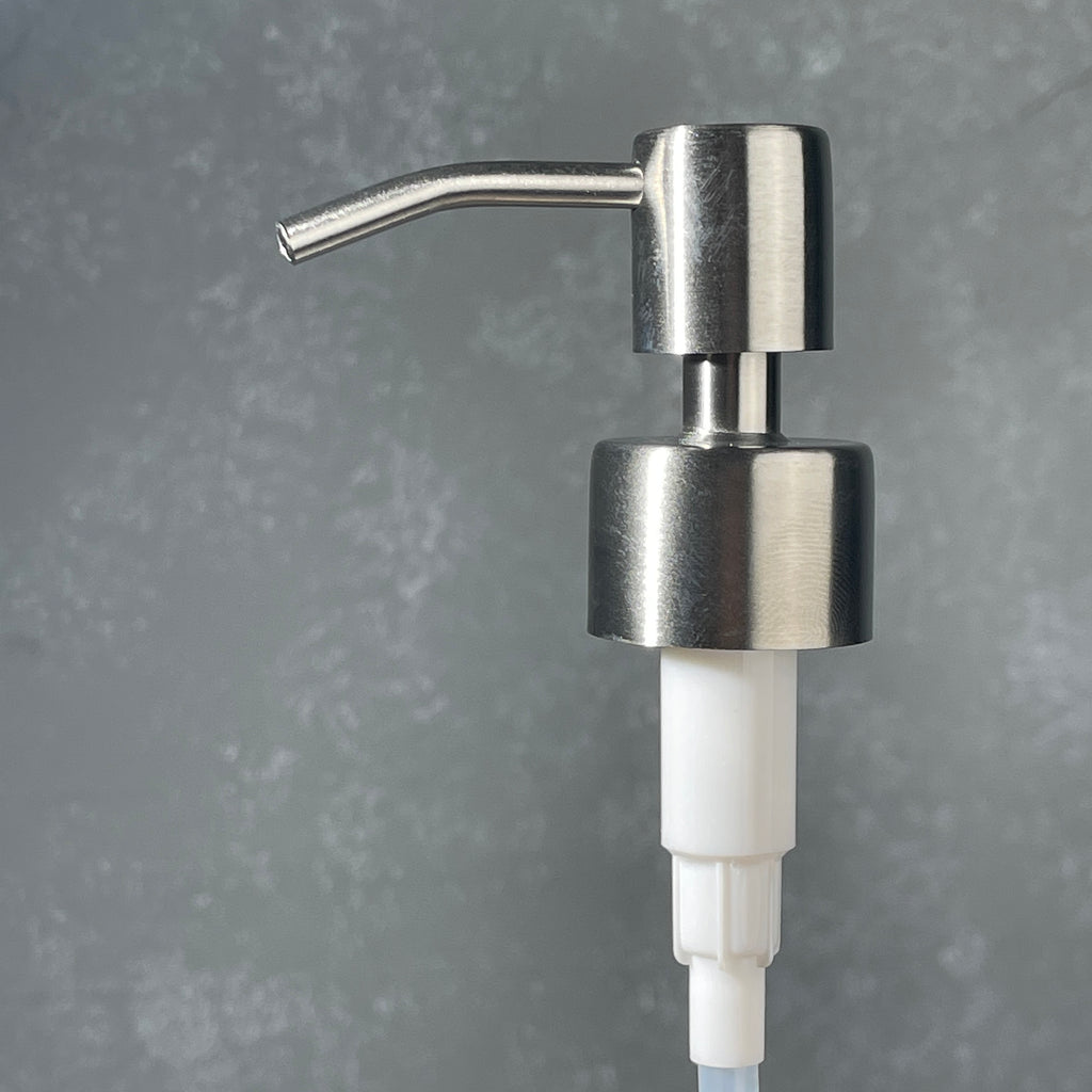 stainless soap dispenser top reduced profile 