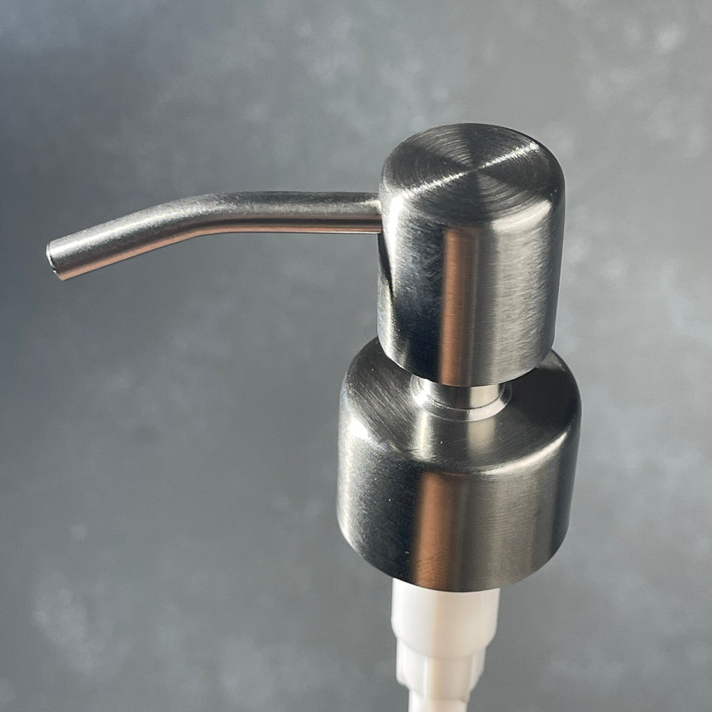 stainless soap dispenser top reduced profile 