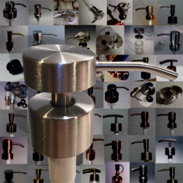 stainless cylindrical soap dispenser pump 