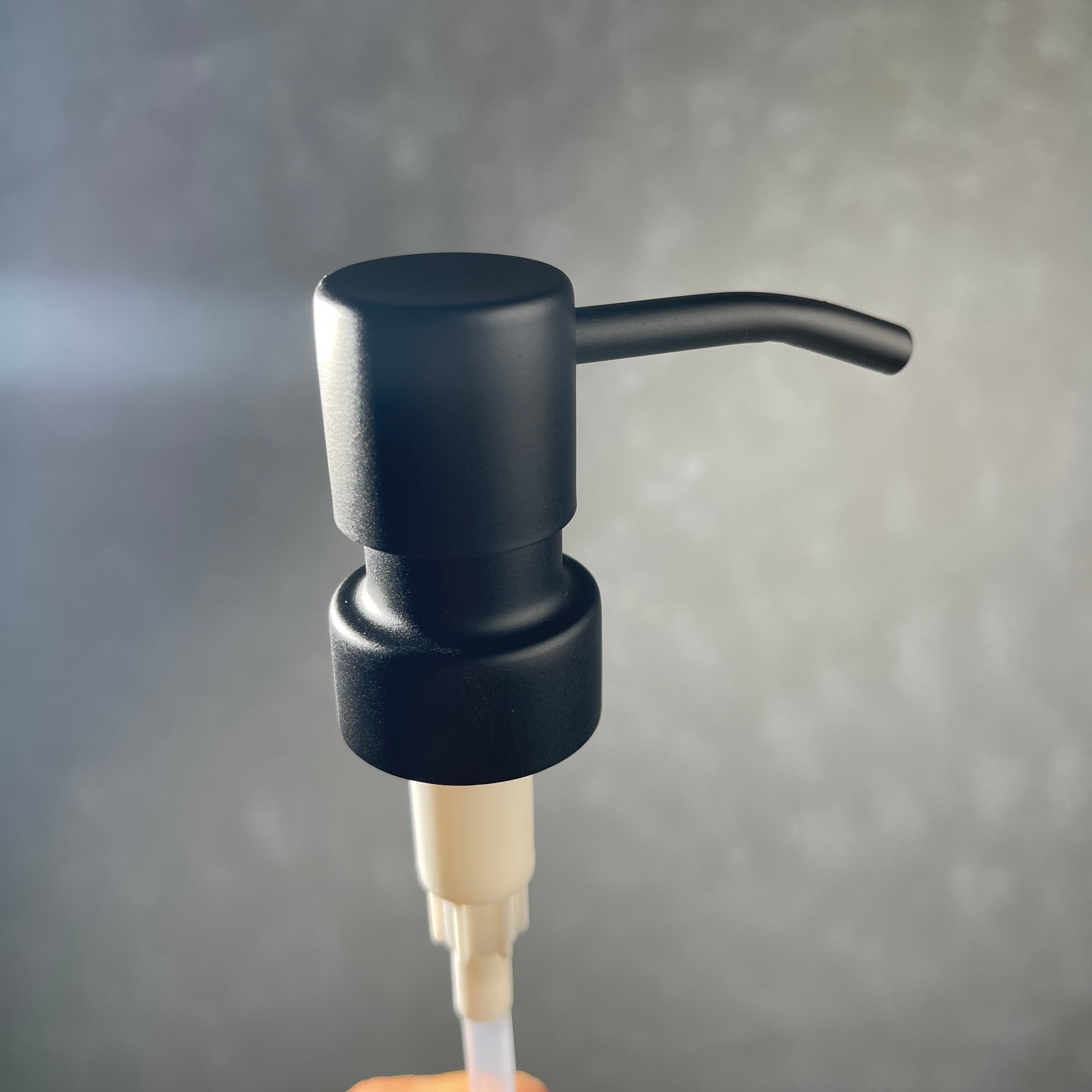 replacement black coated stainless steel soap pump