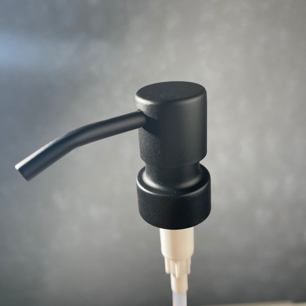 replacement black coated stainless steel soap pump
