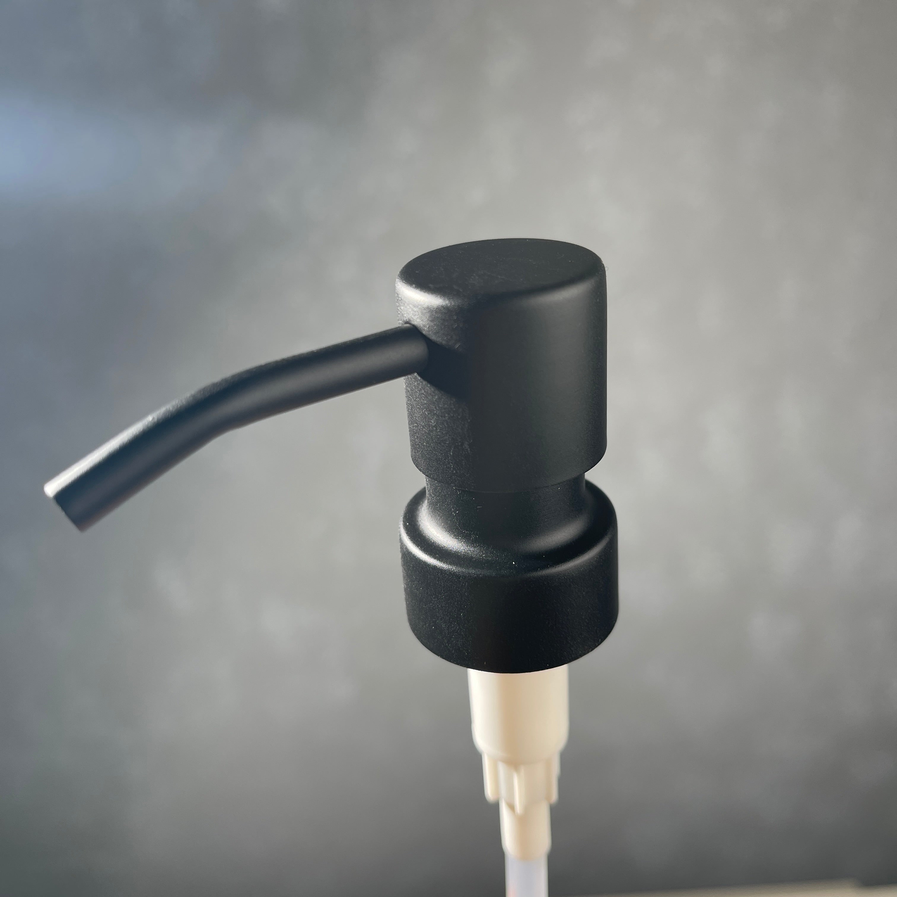 replacement black coated stainless steel soap pump