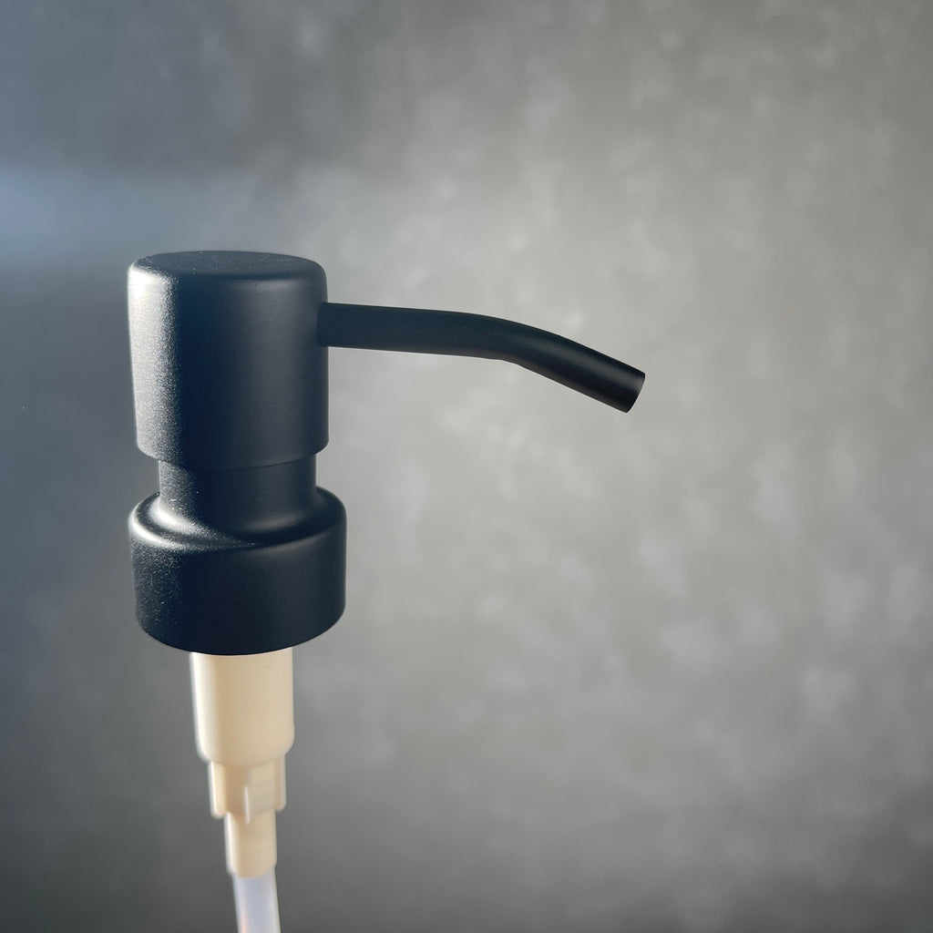 replacement black coated stainless steel soap pump