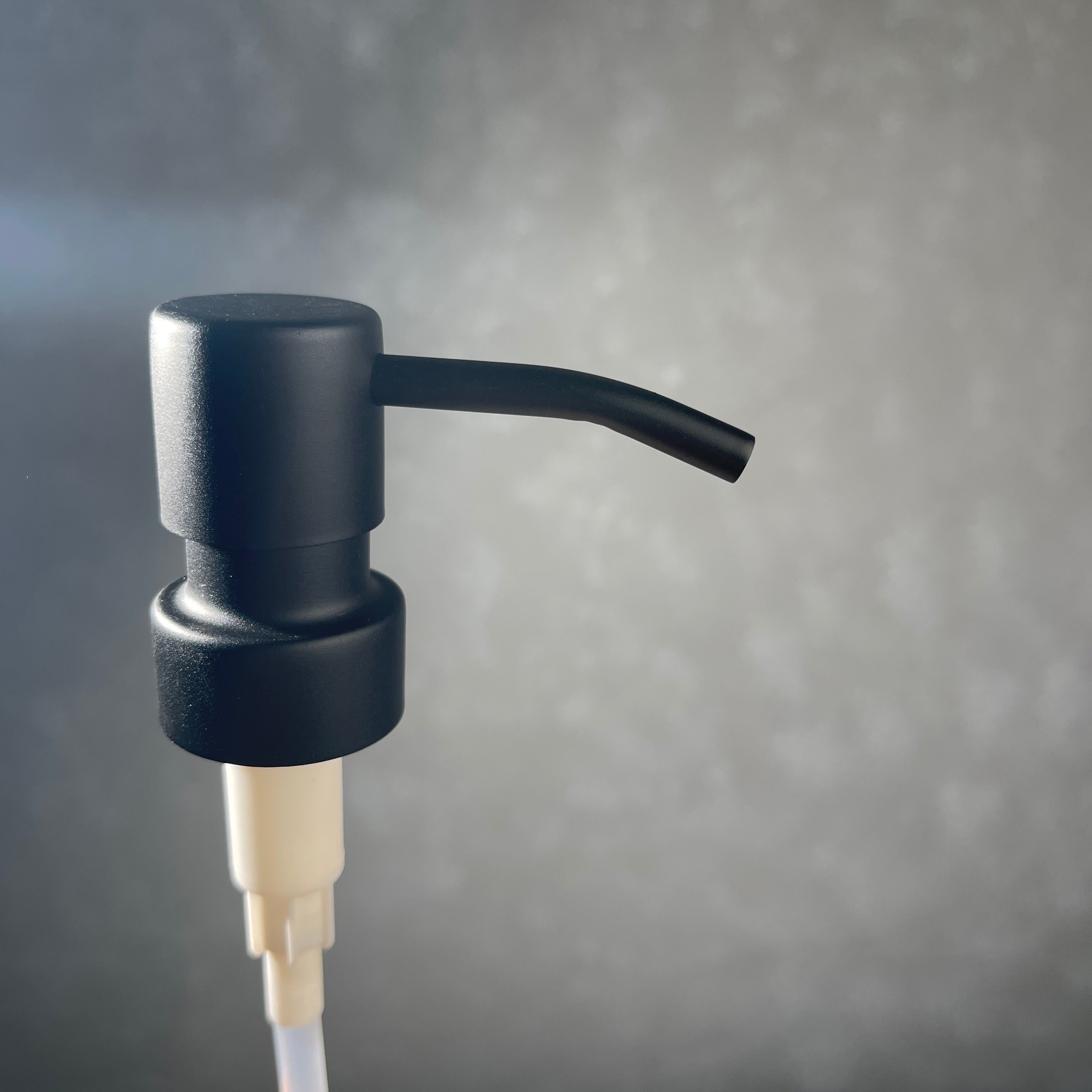 replacement black coated stainless steel soap pump