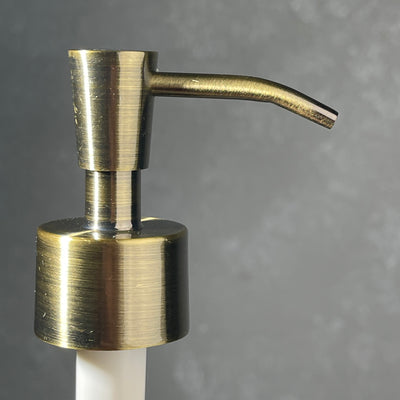 brass soap pump inverted cone style