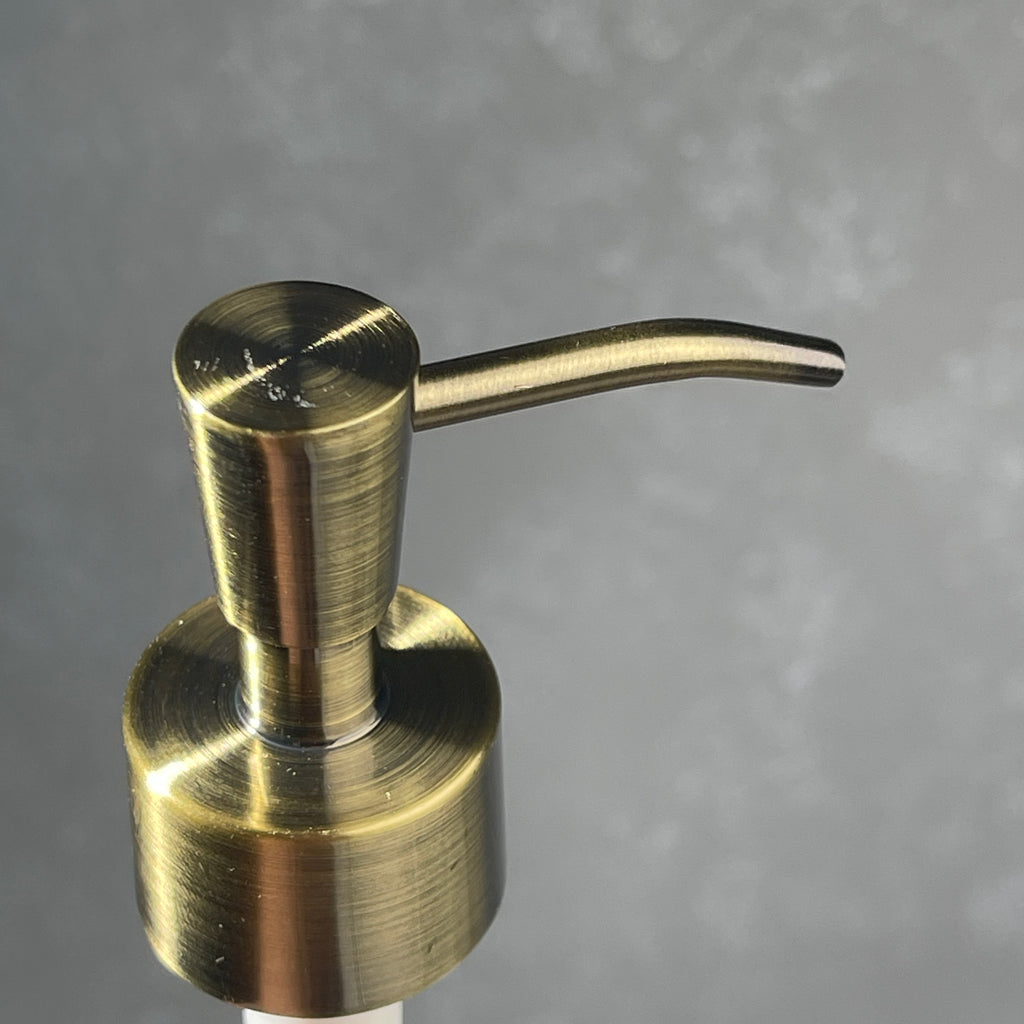 brass soap pump inverted cone style