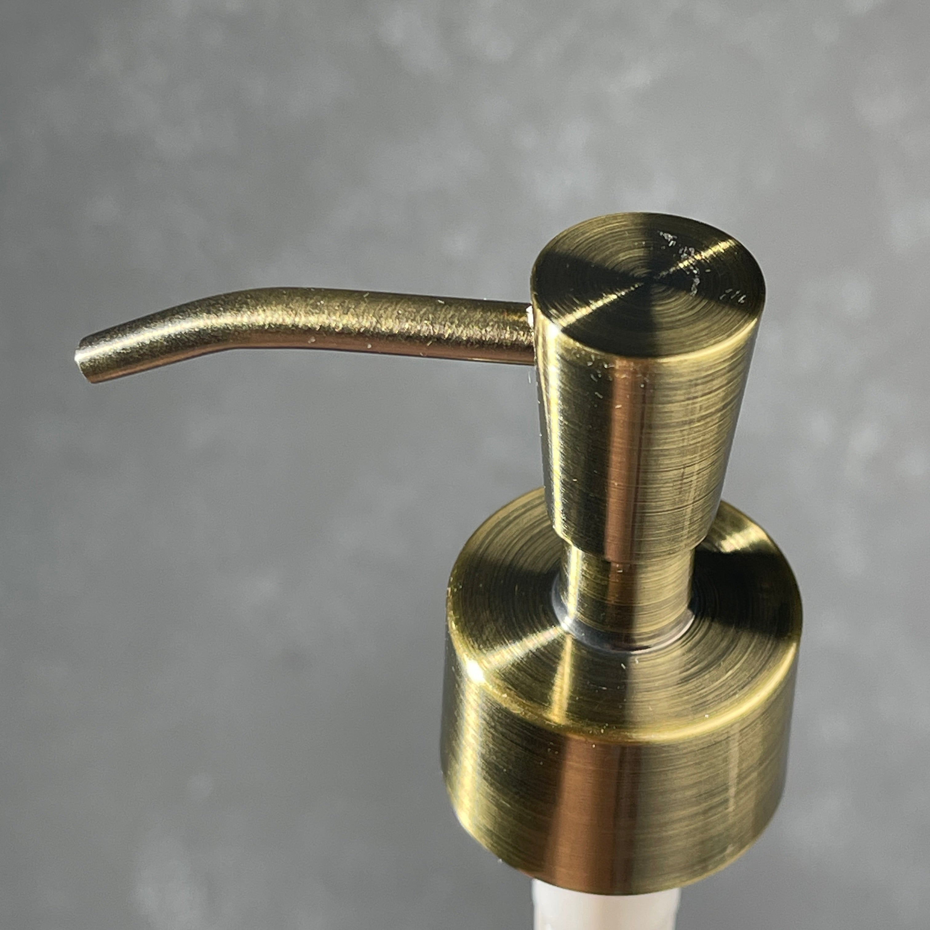 brass soap pump inverted cone style