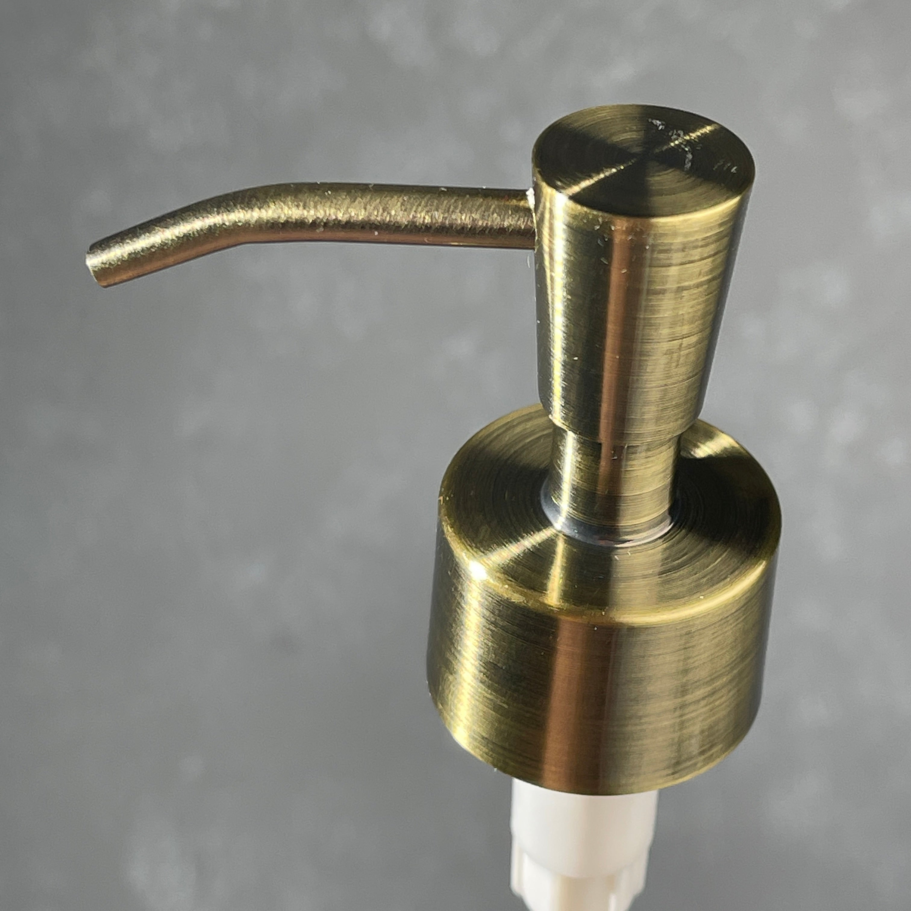 brass soap pump inverted cone style