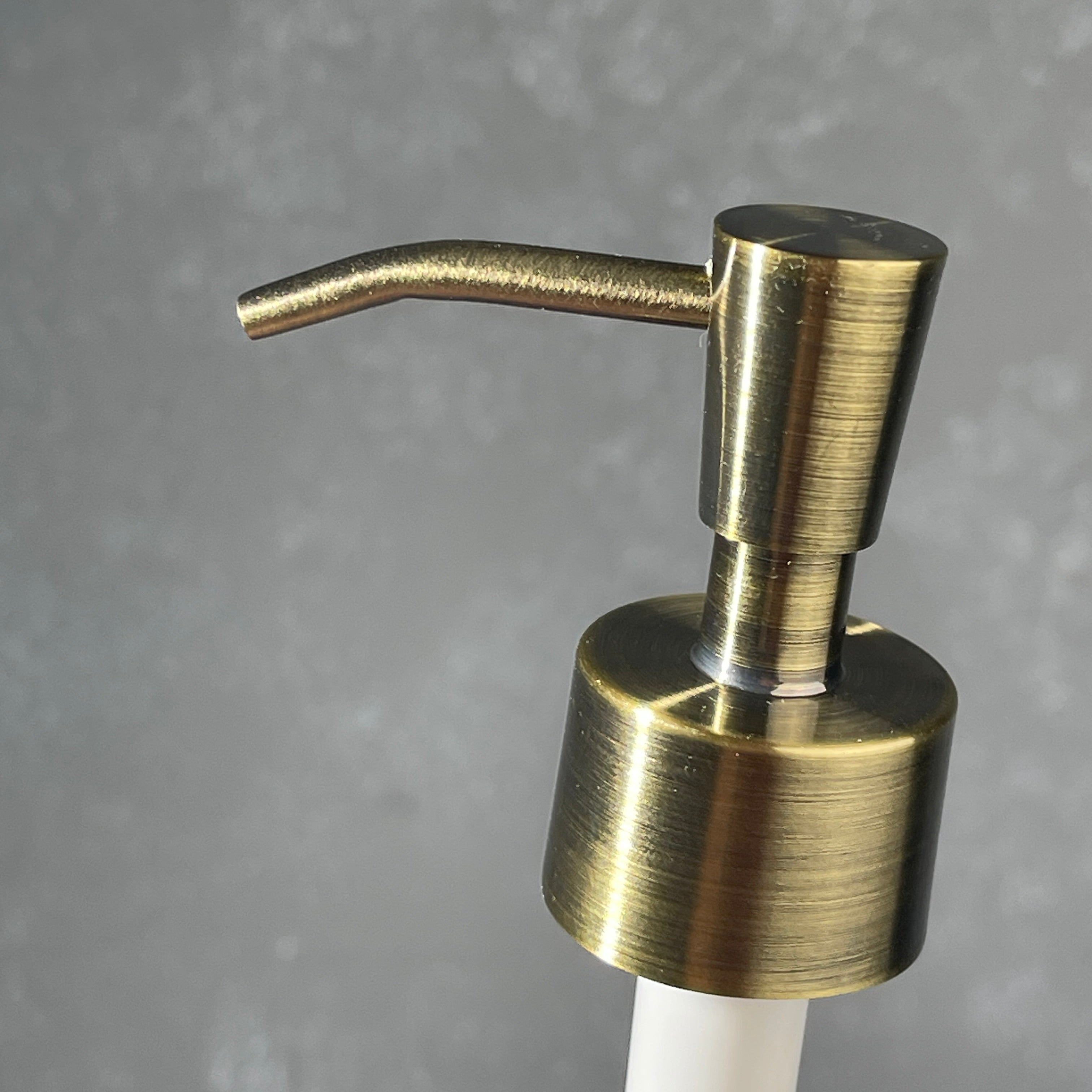 brass soap pump inverted cone style