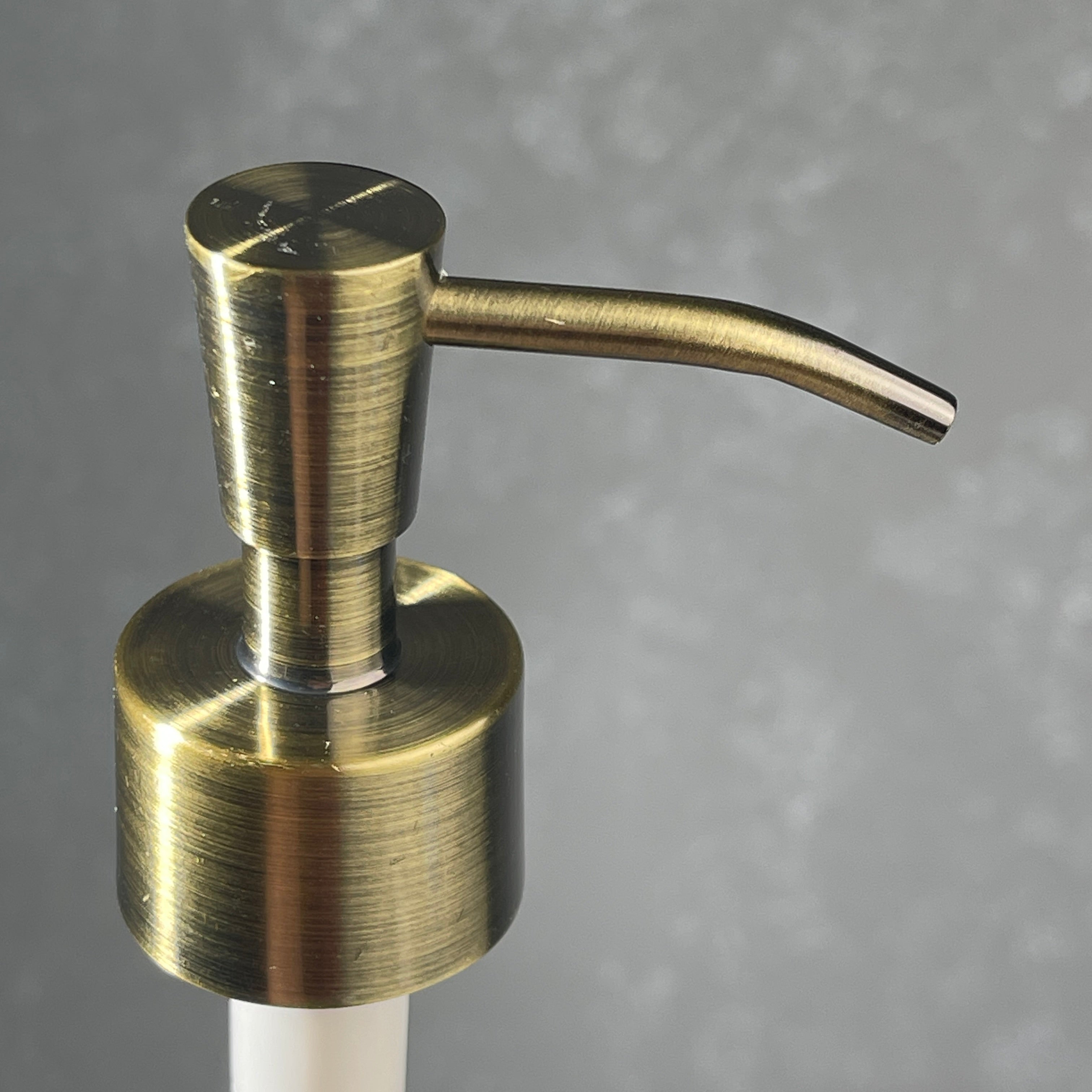 brass soap pump inverted cone style
