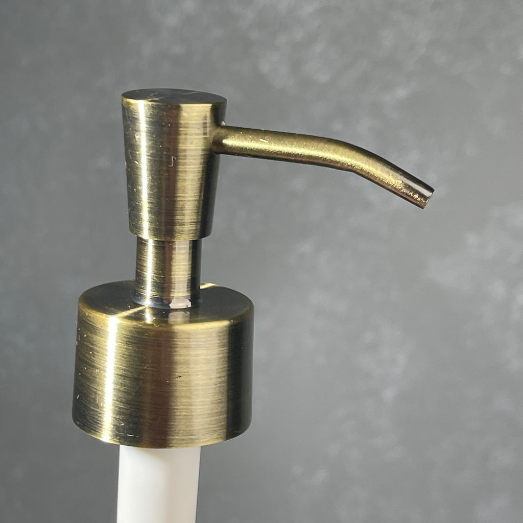 brass soap pump inverted cone style
