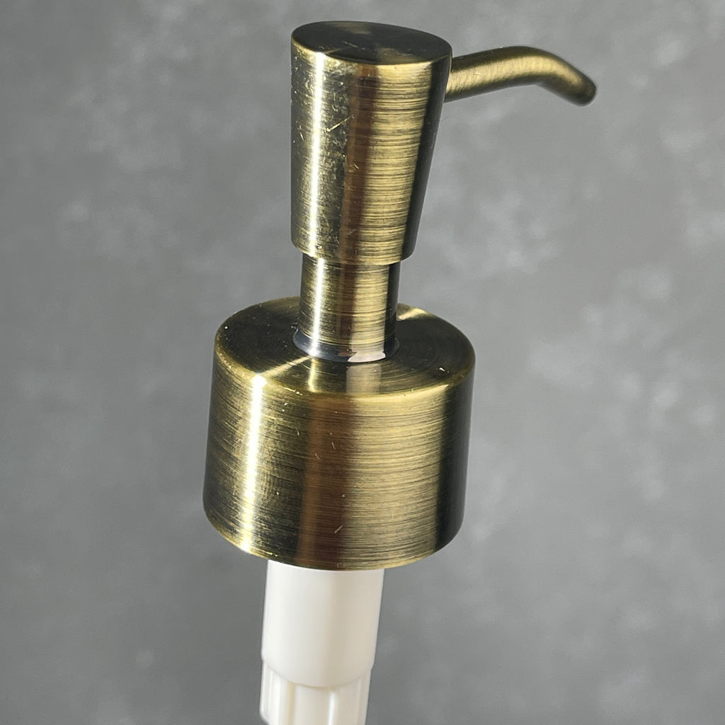 brass soap pump inverted cone style