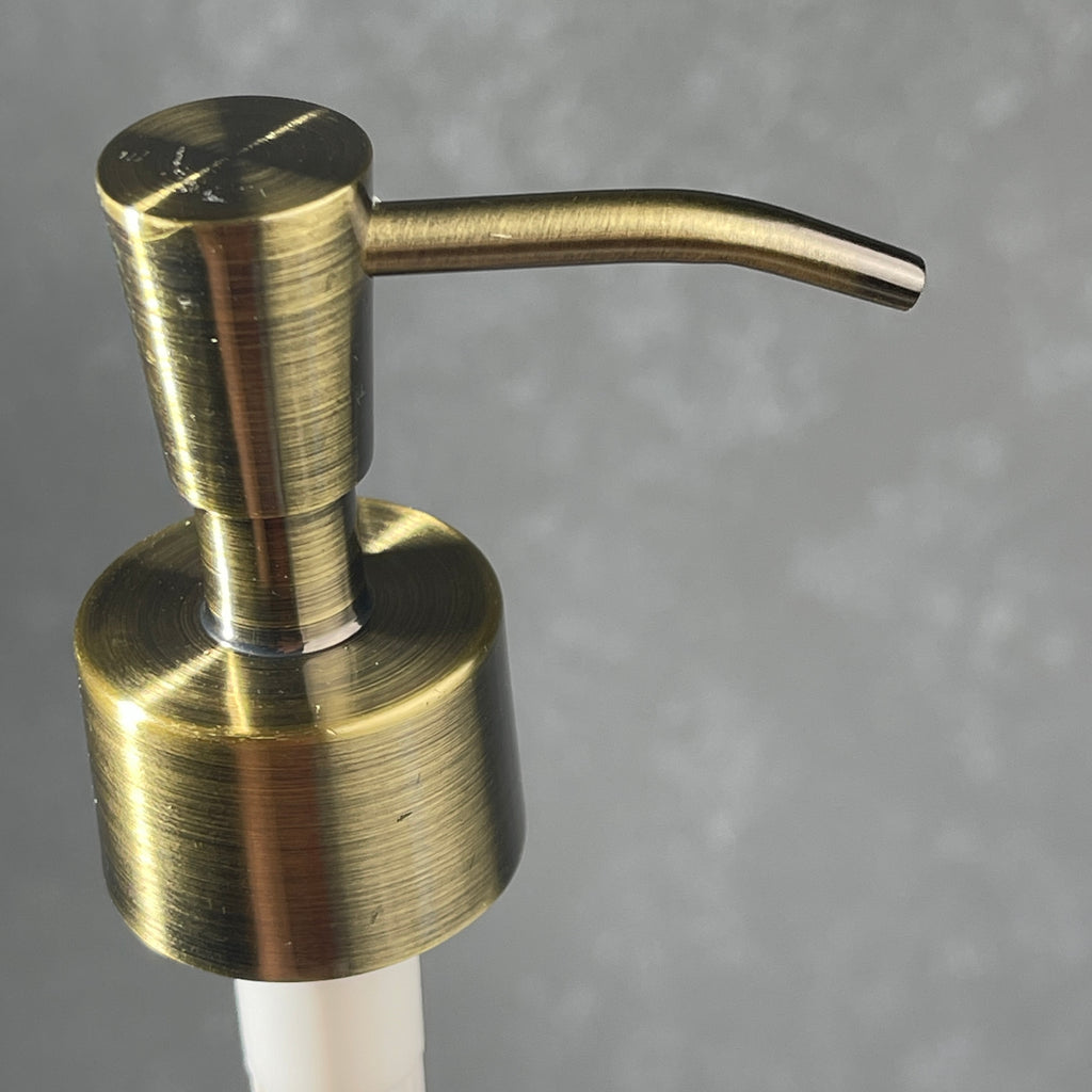 brass soap pump inverted cone style